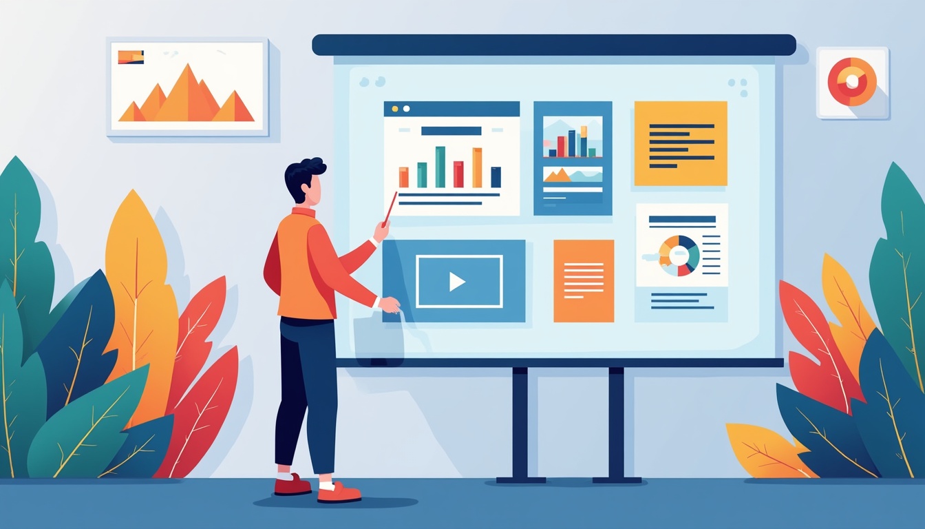 Ofertă site de prezentare, lupă și chei de succes