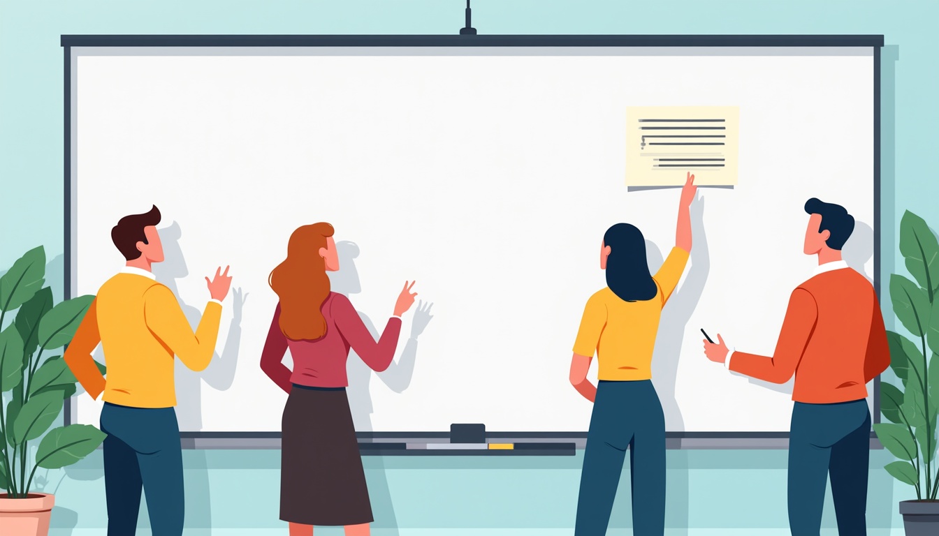 Ilustrație cu un computer și întrebări frecvente despre realizare site prezentare